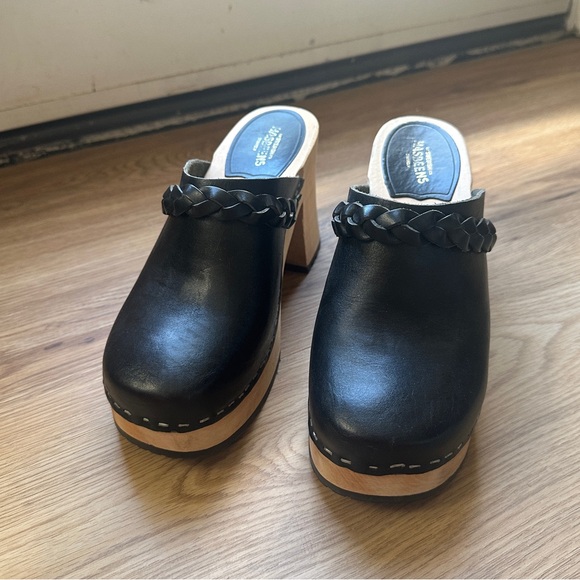 COPY - Swedish has been platform heel braided clog black leather size 38 women’… - Picture 7 of 7
